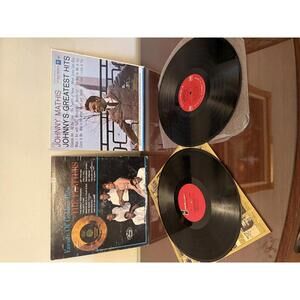 The Platters Encore of Golden Hits / Johnny's Greatest Hits by Johnny Mathis LP